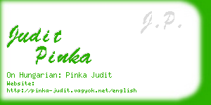 judit pinka business card